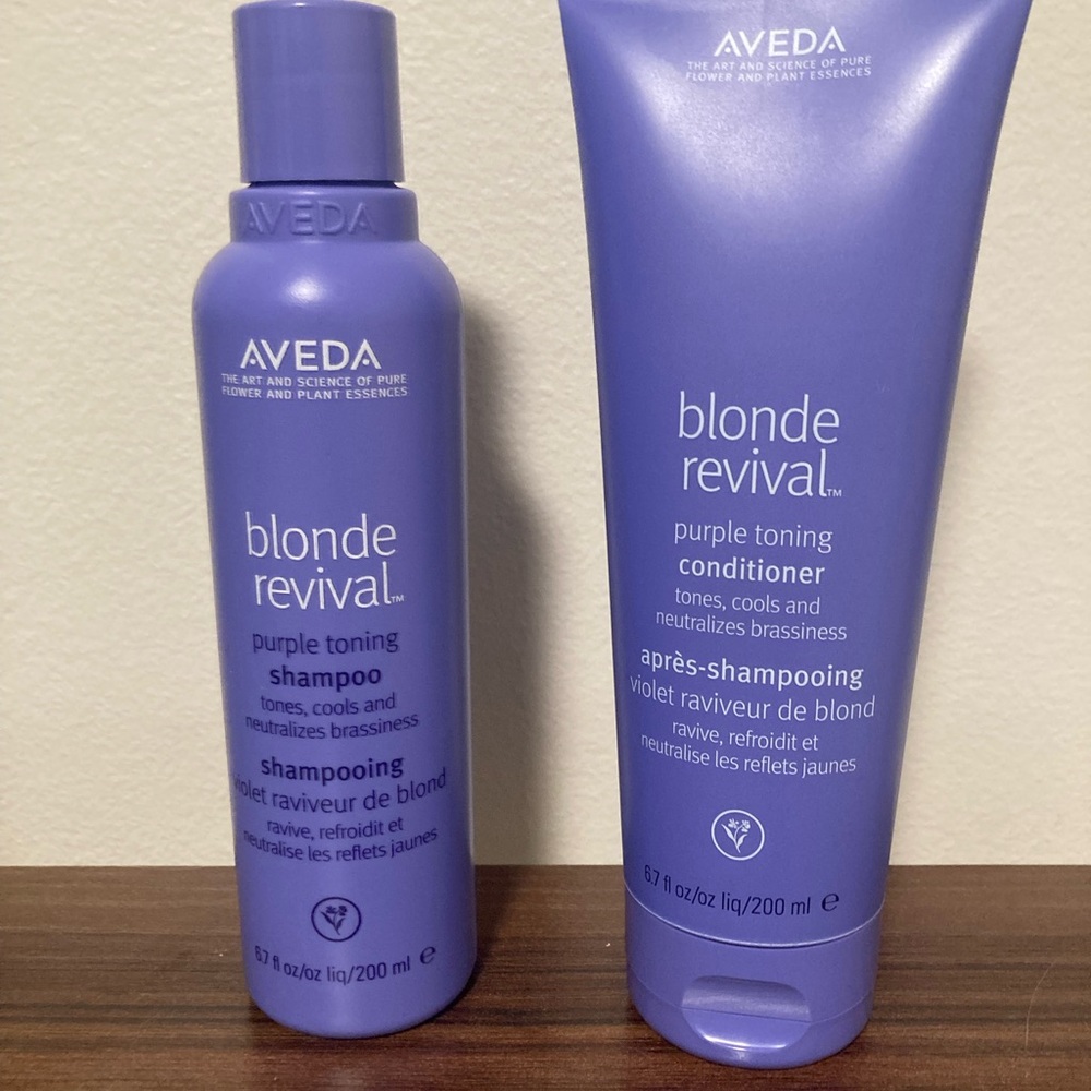AVEDA Blonde Revival Purple Toning Shampoo and Conditioner